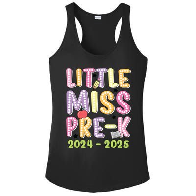 Little Miss Prek Girl Back To School 2024 2025 Prek Ladies PosiCharge Competitor Racerback Tank