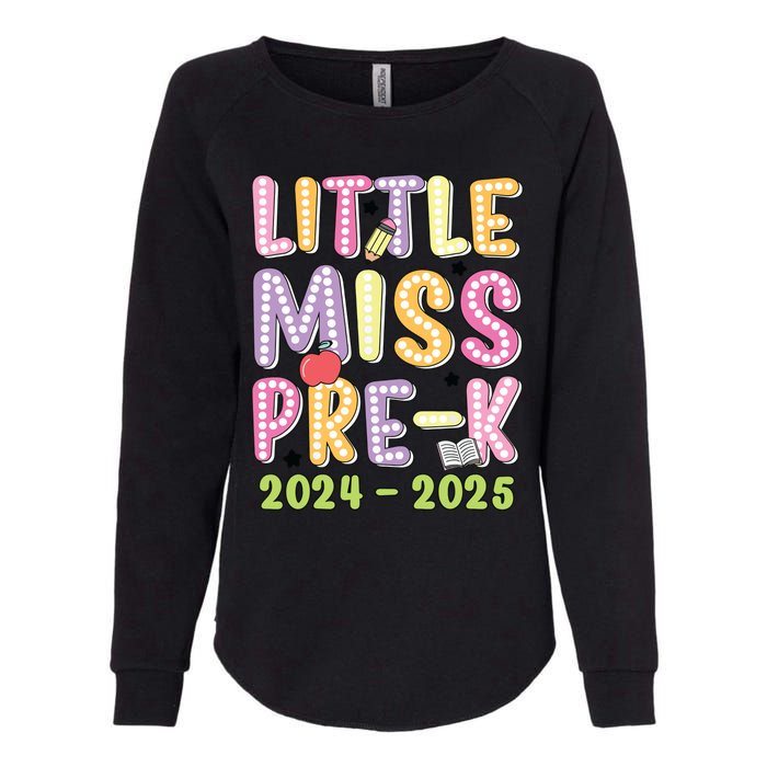 Little Miss Prek Girl Back To School 2024 2025 Prek Womens California Wash Sweatshirt