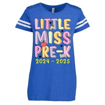 Little Miss Prek Girl Back To School 2024 2025 Prek Enza Ladies Jersey Football T-Shirt