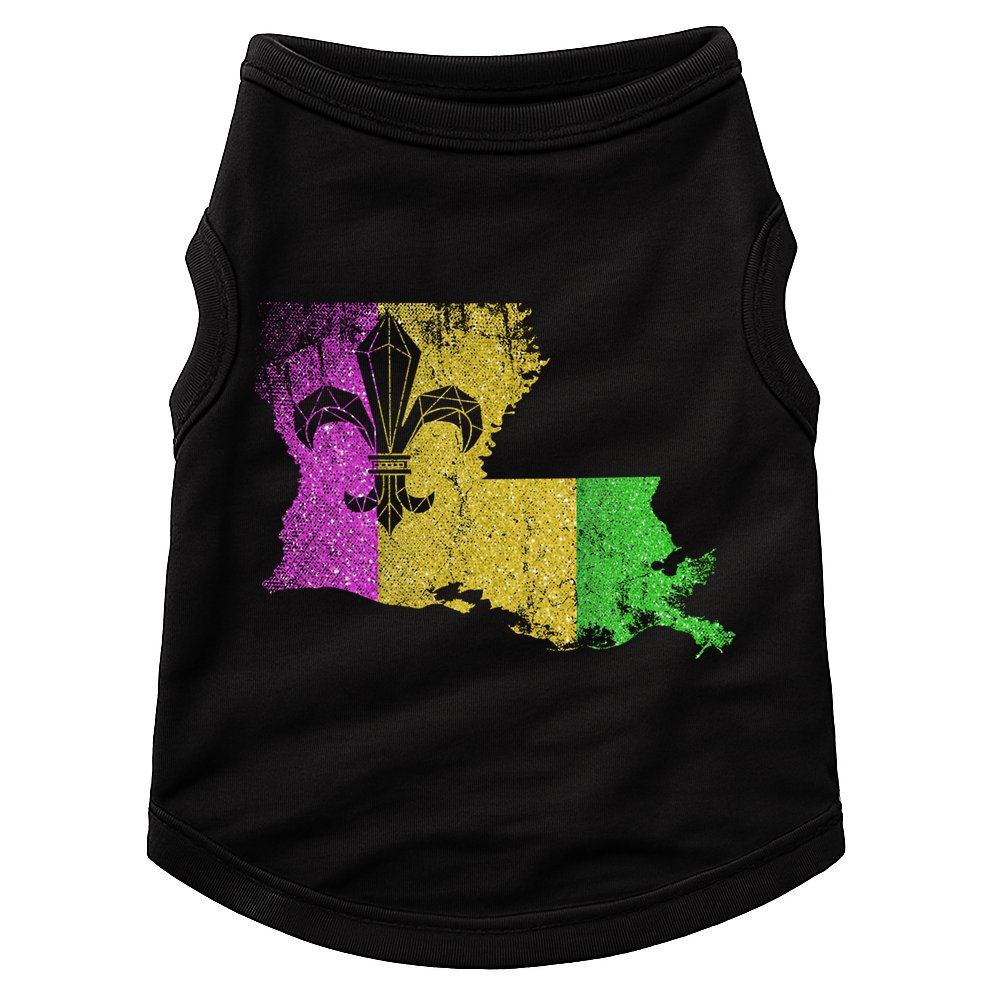 Louisiana Masquerade Parade Party New Orleans Mardi Gras Gift Doggie Tank