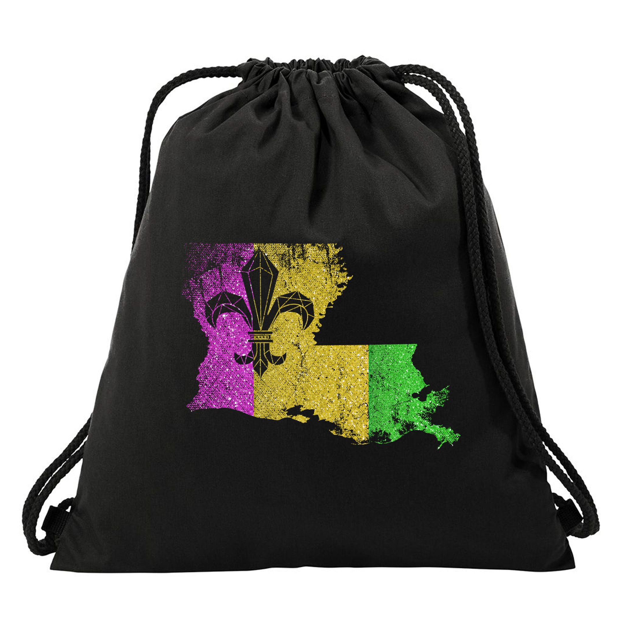 Louisiana Masquerade Parade Party New Orleans Mardi Gras Gift Drawstring Bag