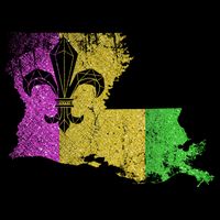 Louisiana Masquerade Parade Party New Orleans Mardi Gras Gift Flat Bill Trucker Hat