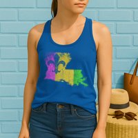 Louisiana Masquerade Parade Party New Orleans Mardi Gras Gift Womens Tank Top