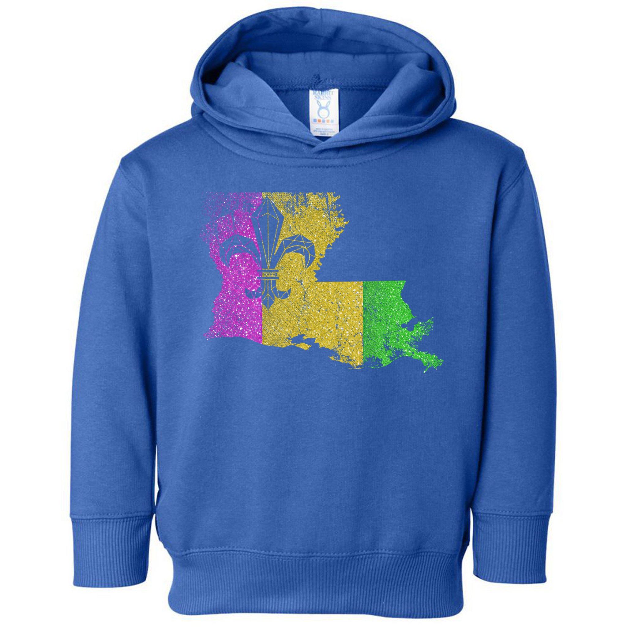 Louisiana Masquerade Parade Party New Orleans Mardi Gras Gift Toddler Hoodie