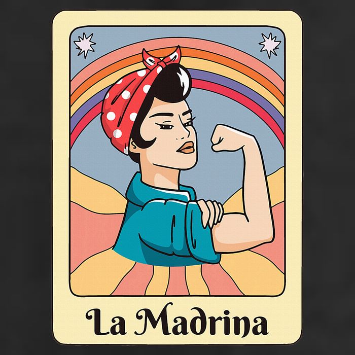 La Madrina Proposal Tarot Art 7 Panel Mesh Trucker Snapback Hat