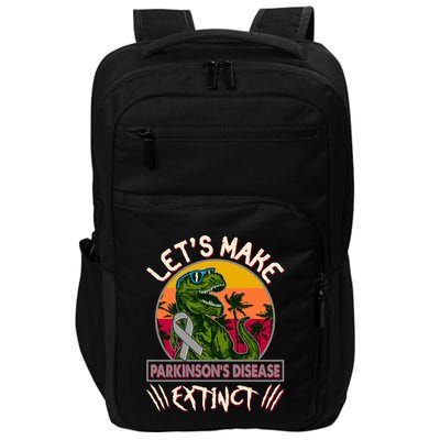 Let's Make Parkinson's Disease Extinct TRex Dinosaur Impact Tech Backpack