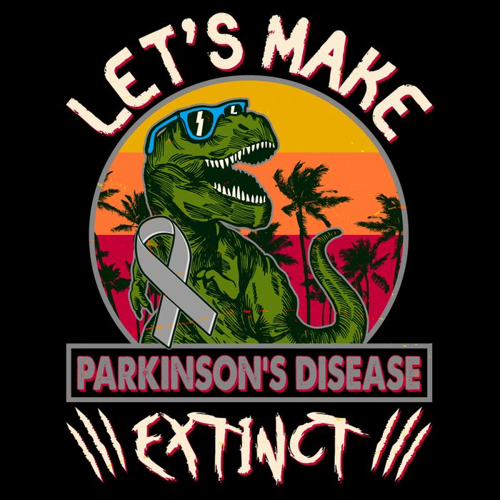 Let's Make Parkinson's Disease Extinct TRex Dinosaur Impact Tech Backpack