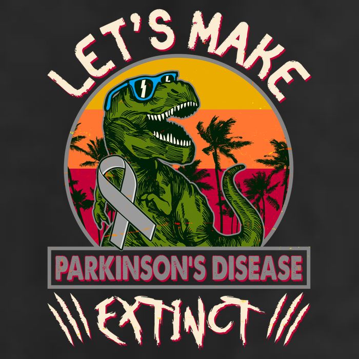 Let's Make Parkinson's Disease Extinct TRex Dinosaur Trucker Hat