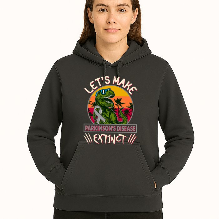 Let's Make Parkinson's Disease Extinct TRex Dinosaur Hoodie