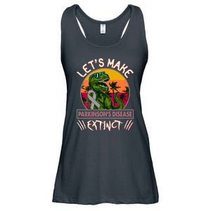 Let's Make Parkinson's Disease Extinct TRex Dinosaur Ladies Essential Flowy Tank