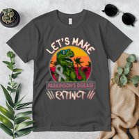 Let's Make Parkinson's Disease Extinct TRex Dinosaur Premium T-Shirt