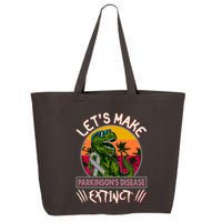 Let's Make Parkinson's Disease Extinct TRex Dinosaur 25L Jumbo Tote