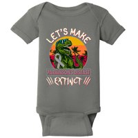 Let's Make Parkinson's Disease Extinct TRex Dinosaur Baby Bodysuit