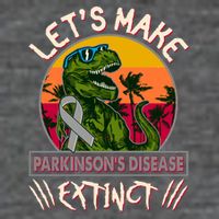 Let's Make Parkinson's Disease Extinct TRex Dinosaur Baby Bodysuit