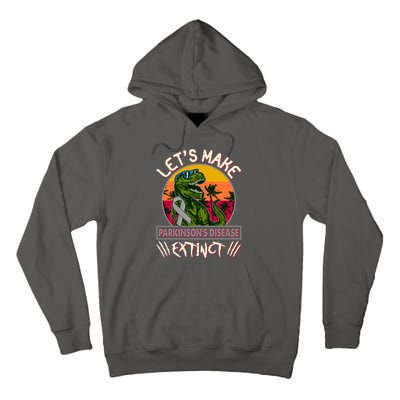 Let's Make Parkinson's Disease Extinct TRex Dinosaur Tall Hoodie