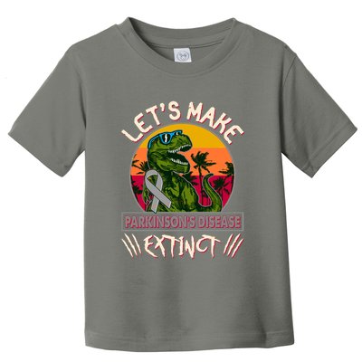 Let's Make Parkinson's Disease Extinct TRex Dinosaur Toddler T-Shirt