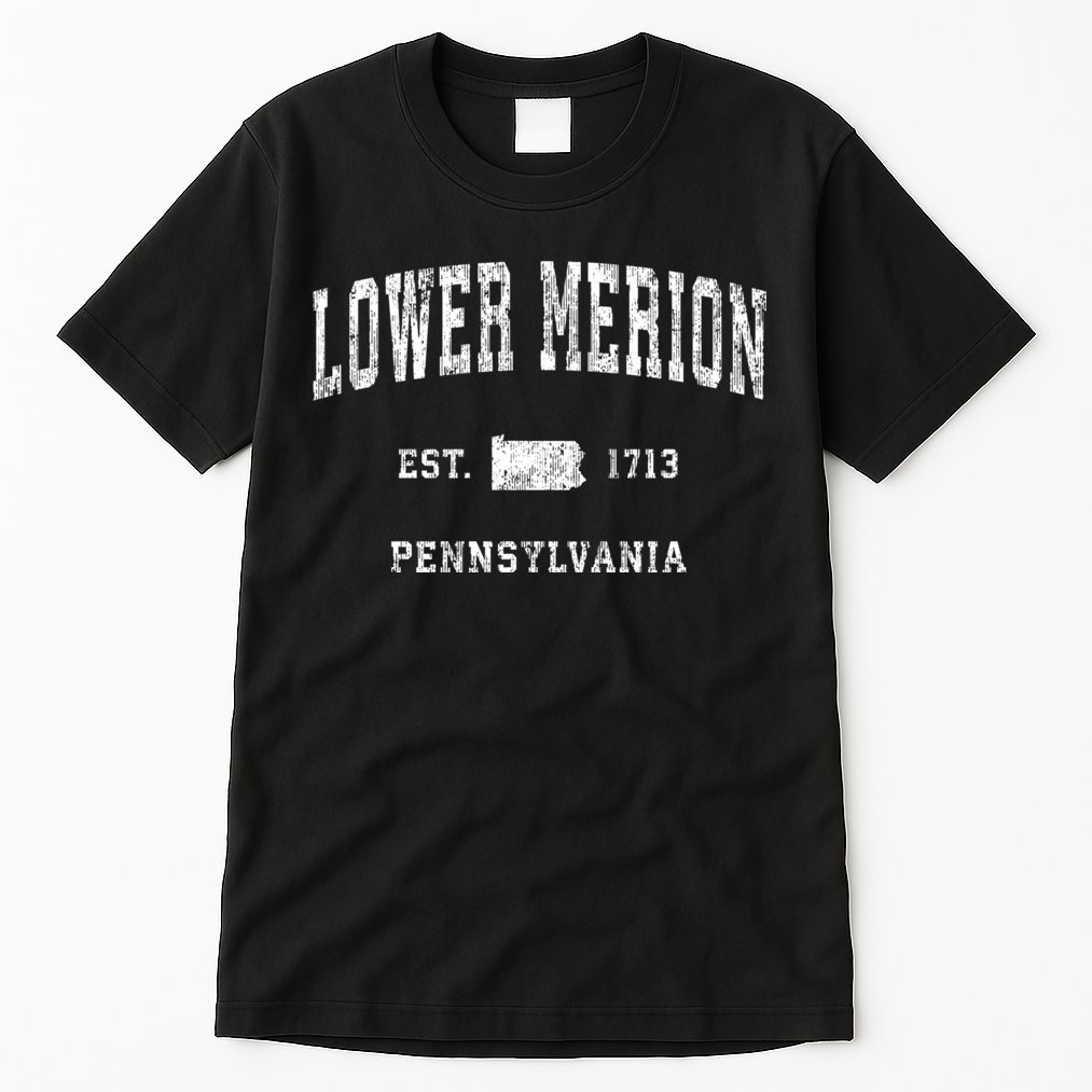 Lower Merion Pennsylvania Pa Vintage Athletic Sports Tall T-Shirt