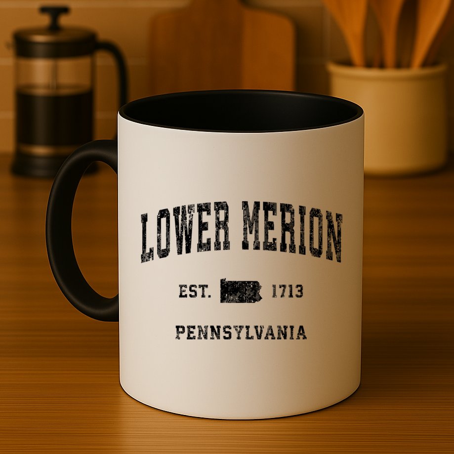 Lower Merion Pennsylvania Pa Vintage Athletic Sports Mug