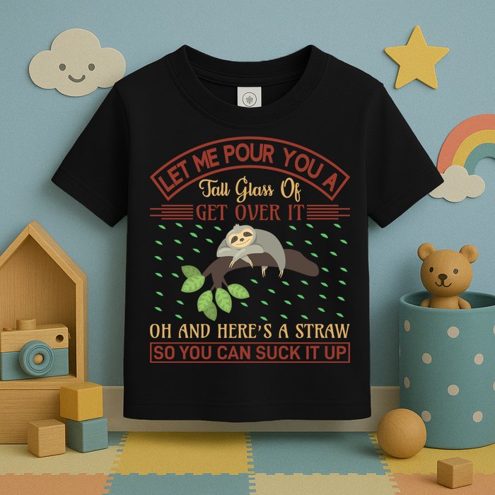 Let Me Pour You A Tall Glass Of Get Over It Toddler T-Shirt