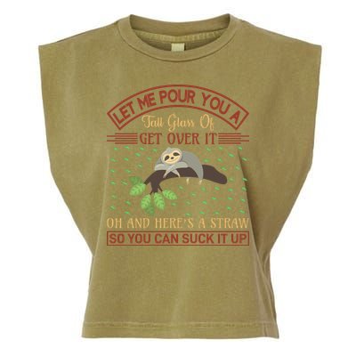 Let Me Pour You A Tall Glass Of Get Over It Garment-Dyed Women's Muscle Tee