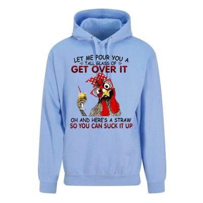 Let Me Pour You A Tall Glass Of Get Over It Unisex Surf Hoodie