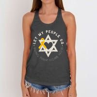 Let My People Go Bring Them Home Now Women's Knotted Racerback Tank