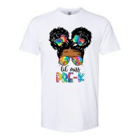 Lil' Miss PreK Messy Bun Tie Dye African American Softstyle CVC T-Shirt