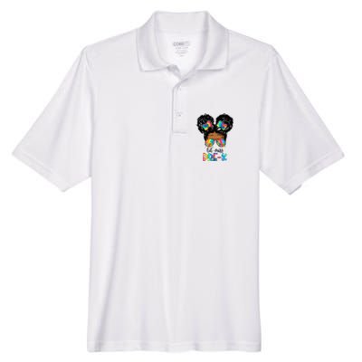 Lil' Miss PreK Messy Bun Tie Dye African American Men's Origin Performance Piqué Polo