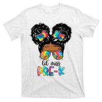 Lil' Miss PreK Messy Bun Tie Dye African American T-Shirt