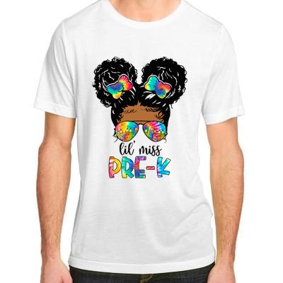 Lil' Miss PreK Messy Bun Tie Dye African American Adult ChromaSoft Performance T-Shirt