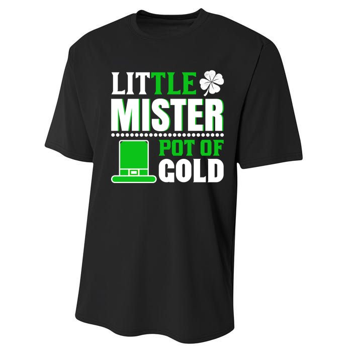 Little Mister Pot Of Gold Performance Sprint T-Shirt