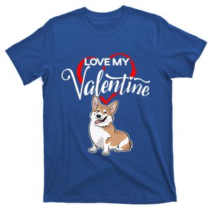 Love My Pembroke Welsh Corgi Dog Valentine's Day Cute Gift T-Shirt