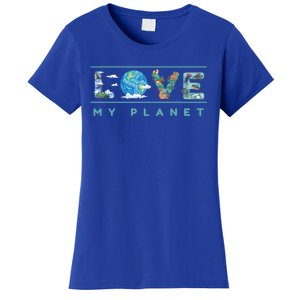 Love My Planet One Earth Environtal Green Energy Gift Women's T-Shirt