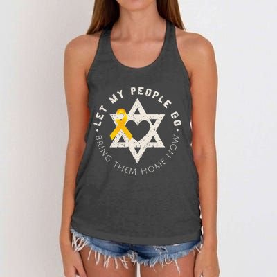 Let My People Go Bring Them Home Now Women's Knotted Racerback Tank