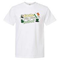 Little Miss Pinch Proof Plaid Ireland Flag Garment-Dyed Heavyweight T-Shirt