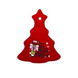 Little Miss Pre K Pencil Bow First Day Of School Ceramic Tree Ornament