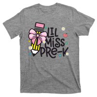 Little Miss Pre K Pencil Bow First Day Of School T-Shirt