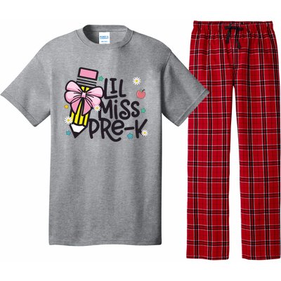 Little Miss Pre K Pencil Bow First Day Of School Pajama Set