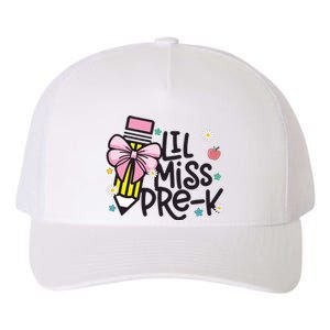 Little Miss Pre K Pencil Bow First Day Of School Yupoong Adult 5-Panel Trucker Hat