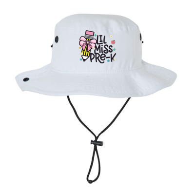 Little Miss Pre K Pencil Bow First Day Of School Legacy Cool Fit Booney Bucket Hat