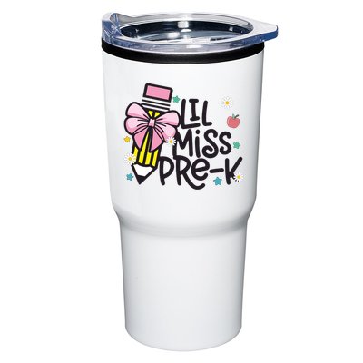 Little Miss Pre K Pencil Bow First Day Of School Tumbler