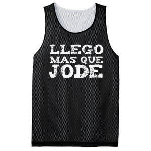 Llego Mas Que Jode Funny Funny Spanish Saying Quote Latino Mesh Reversible Basketball Jersey Tank