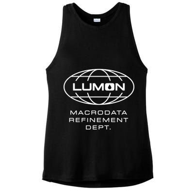 Lumon Macrodata Refinement Dept Ladies PosiCharge Tri-Blend Wicking Tank