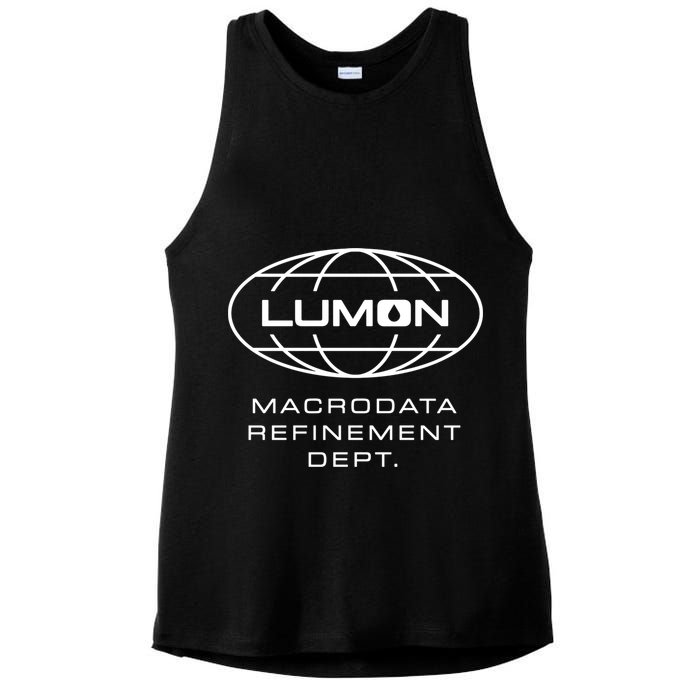 Lumon Macrodata Refinement Dept Ladies PosiCharge Tri-Blend Wicking Tank