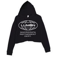 Lumon Macrodata Refinement Dept Crop Fleece Hoodie