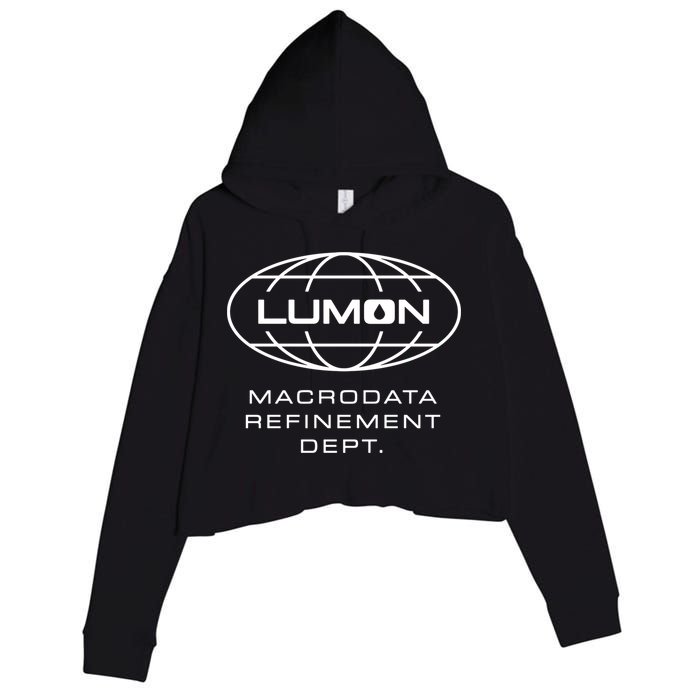 Lumon Macrodata Refinement Dept Crop Fleece Hoodie