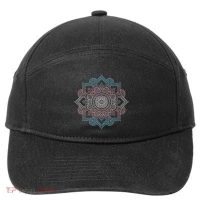 Lgbt Mandala Right Pride Lgbt Support 7-Panel Snapback Hat