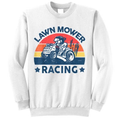 Lawn Mower Racing Lawn Mowing Funny Landscaping Sweatshirt