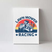 Lawn Mower Racing Lawn Mowing Funny Landscaping Canvas