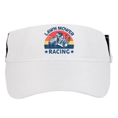 Lawn Mower Racing Lawn Mowing Funny Landscaping Adult Drive Performance Visor